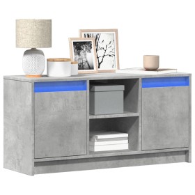 LED TV stand in gray concrete engineered wood 100x34x50 cm by , TV Furniture - Ref: Foro24-852190, Price: 79,99 €, Discount: %