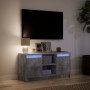 Mueble de TV LED madera ingeniería gris hormigón 100x34x50 cm de , Muebles TV - Ref: Foro24-852190, Precio: 80,27 €, Descuent...