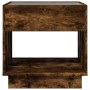 Coffee table with Infinity LED smoked oak 50x50x50 cm by , Coffee table - Ref: Foro24-847655, Price: 103,04 €, Discount: %