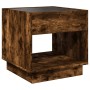 Coffee table with Infinity LED smoked oak 50x50x50 cm by , Coffee table - Ref: Foro24-847655, Price: 103,04 €, Discount: %