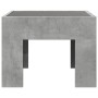 Coffee table with Infinity LED gray concrete 40x40x30 cm by , Coffee table - Ref: Foro24-847598, Price: 69,48 €, Discount: %