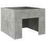 Coffee table with Infinity LED gray concrete 40x40x30 cm by , Coffee table - Ref: Foro24-847598, Price: 69,48 €, Discount: %