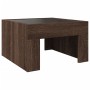 Coffee table with Infinity LED brown oak 50x50x30 cm by , Coffee table - Ref: Foro24-847608, Price: 84,99 €, Discount: %