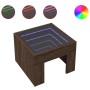 Coffee table with Infinity LED brown oak 40x40x30 cm by , Coffee table - Ref: Foro24-847601, Price: 71,77 €, Discount: %