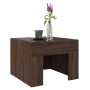 Mesa de centro con Infinity LED marrón roble 40x40x30 cm de , Mesas de centro - Ref: Foro24-847601, Precio: 71,77 €, Descuent...