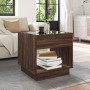 Coffee table with Infinity LED brown oak 50x50x50 cm by , Coffee table - Ref: Foro24-847657, Price: 106,48 €, Discount: %