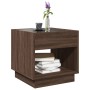 Coffee table with Infinity LED brown oak 50x50x50 cm by , Coffee table - Ref: Foro24-847657, Price: 106,48 €, Discount: %