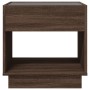 Coffee table with Infinity LED brown oak 50x50x50 cm by , Coffee table - Ref: Foro24-847657, Price: 106,48 €, Discount: %