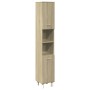 Armario de baño madera ingeniería roble Sonoma 30,5x30x179 cm de , Muebles de baño - Ref: Foro24-849631, Precio: 82,10 €, Des...