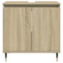 Engineered wood bathroom cabinet in Sonoma oak, 58x33x60 cm. by , Bathroom furniture - Ref: Foro24-849673, Price: 61,11 €, Di...