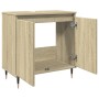 Engineered wood bathroom cabinet in Sonoma oak, 58x33x60 cm. by , Bathroom furniture - Ref: Foro24-849673, Price: 60,99 €, Di...