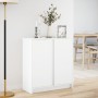 Sideboard with LED lights, engineered wood, white, 77x34x85 cm by , Sideboards - Ref: Foro24-852131, Price: 89,30 €, Discount: %