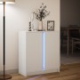 Sideboard with LED lights, engineered wood, white, 77x34x85 cm by , Sideboards - Ref: Foro24-852131, Price: 89,30 €, Discount: %