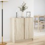 Sideboard mit LED-Beleuchtung aus Eichenholz in Sonoma-Optik 77x34x85 cm. von , Sideboards - Ref: Foro24-852133, Preis: 86,99...