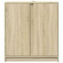 Aparador con LED madera de ingeniería roble Sonoma 77x34x85 cm de , Aparadores - Ref: Foro24-852133, Precio: 86,60 €, Descuen...