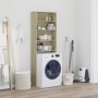 Washing machine cabinet in Sonoma oak engineered wood, 64x24x190 cm. by , Accessories for washing machines and dryers - Ref: ...