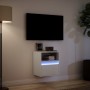 Wall-mounted TV stand with LED lights white 41x31x45 cm by , TV Furniture - Ref: Foro24-852313, Price: 57,49 €, Discount: %