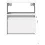 Wall-mounted TV stand with LED lights white 41x31x45 cm by , TV Furniture - Ref: Foro24-852313, Price: 57,49 €, Discount: %