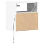 Wall-mounted TV stand with LED lights white 41x31x45 cm by , TV Furniture - Ref: Foro24-852313, Price: 57,49 €, Discount: %