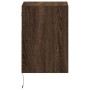 Wall-mounted TV furniture with LED lights, 2 units, brown oak, 41x31x45 cm. by , TV Furniture - Ref: Foro24-852326, Price: 10...