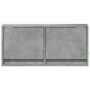 Wall-mounted TV stand with LED lights in concrete gray, 80x31x35 cm. by , TV Furniture - Ref: Foro24-852358, Price: 68,12 €, ...