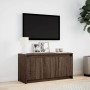 Mueble de TV LED madera ingeniería marrón roble 100x34x50 cm de , Muebles TV - Ref: Foro24-852214, Precio: 88,94 €, Descuento: %