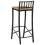 High table set and 3-piece solid mango wood and metal stools by , Furniture sets for kitchens and dining rooms - Ref: Foro24-...