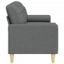 3-seater sofa with dark gray fabric cushions 210 cm by , Sofas - Ref: Foro24-3278202, Price: 315,70 €, Discount: %