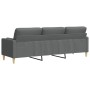 3-seater sofa with dark gray fabric cushions 210 cm by , Sofas - Ref: Foro24-3278202, Price: 315,70 €, Discount: %