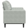 2-seater sofa with light gray velvet cushions, 120 cm by , Sofas - Ref: Foro24-3278209, Price: 225,28 €, Discount: %