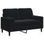 Zweiplätziges Sofa mit schwarzen Samtkissen, 120 cm. von , Sofas - Ref: Foro24-3278214, Preis: 256,86 €, Rabatt: %