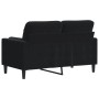 Zweiplätziges Sofa mit schwarzen Samtkissen, 120 cm. von , Sofas - Ref: Foro24-3278214, Preis: 256,86 €, Rabatt: %