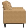 2-seater sofa with brown velvet cushions, 120 cm by , Sofas - Ref: Foro24-3278216, Price: 222,37 €, Discount: %