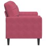 2-seater sofa with red velvet cushions 140 cm by , Sofas - Ref: Foro24-3278223, Price: 231,80 €, Discount: %