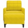 Sillón con taburete terciopelo amarillo 60 cm de , Sofás - Ref: Foro24-3278263, Precio: 181,37 €, Descuento: %