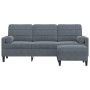 3-seater sofa with dark gray velvet ottoman 180 cm by , Sofas - Ref: Foro24-3278268, Price: 328,99 €, Discount: %