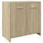 Bathroom vanity cabinet in Sonoma oak engineered wood, 60x33x60 cm. by , Bathroom furniture - Ref: Foro24-849604, Price: 46,9...