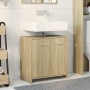 Bathroom vanity cabinet in Sonoma oak engineered wood, 60x33x60 cm. by , Bathroom furniture - Ref: Foro24-849604, Price: 46,9...