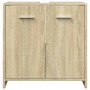 Armario lavabo baño madera ingeniería roble Sonoma 60x33x60 cm de , Muebles de baño - Ref: Foro24-849604, Precio: 46,94 €, De...