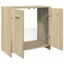 Bathroom vanity cabinet in Sonoma oak engineered wood, 60x33x60 cm. by , Bathroom furniture - Ref: Foro24-849604, Price: 46,9...