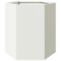 Hexagonal planters 2 units white steel 46x40x45 cm by , Pots and planters - Ref: Foro24-851111, Price: 75,99 €, Discount: %