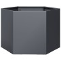 Hexagonal planter in anthracite grey steel, 69x60x45 cm by , Pots and planters - Ref: Foro24-851124, Price: 61,09 €, Discount: %