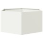 Hexagonal white steel planter 104x90x45 cm by , Pots and planters - Ref: Foro24-851130, Price: 94,11 €, Discount: %