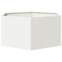 Hexagonal white steel planter 104x90x45 cm by , Pots and planters - Ref: Foro24-851130, Price: 94,11 €, Discount: %