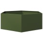 Jardinera hexagonal de acero verde oliva 138x120x45 cm de , Maceteros y jardineras - Ref: Foro24-851139, Precio: 104,35 €, De...