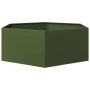 Hexagonal olive green steel planter 138x120x45 cm by , Pots and planters - Ref: Foro24-851139, Price: 93,99 €, Discount: %