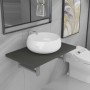 Conjunto de muebles de baño 2 piezas cerámica gris de , Muebles de baño - Ref: Foro24-279334, Precio: 89,95 €, Descuento: %