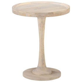 Mesa auxiliar de madera maciza de mango Ø60x75 cm de , Mesas auxiliares - Ref: Foro24-320598, Precio: 185,35 €, Descuento: %