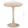 Mesa auxiliar de madera maciza de mango Ø60x75 cm de , Mesas auxiliares - Ref: Foro24-320598, Precio: 200,55 €, Descuento: %