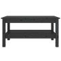 Mesa de centro de madera maciza de pino negro 80x50x40 cm de , Mesas de centro - Ref: Foro24-814288, Precio: 115,99 €, Descue...